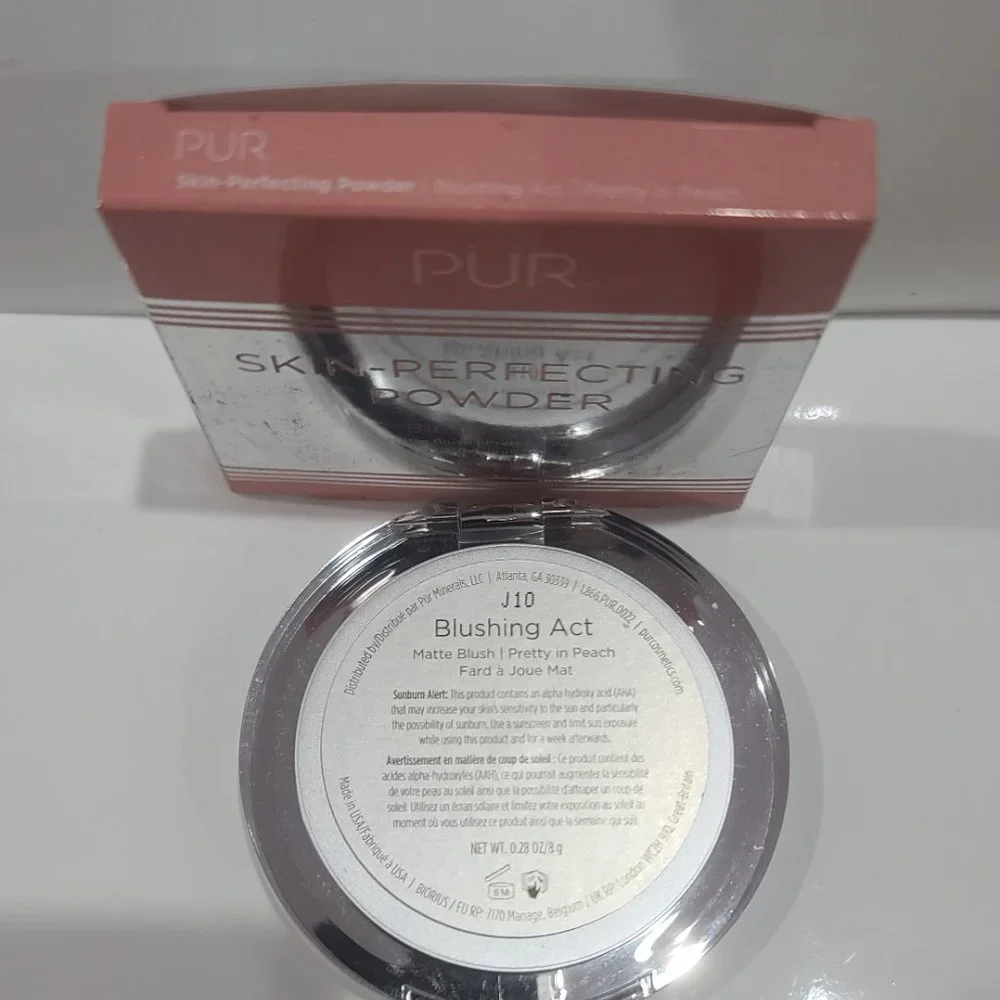 ❤️ Pur  #PRETTY IN PEACH Skin Perfecting Powder Blushing Act  ✨ BNIB